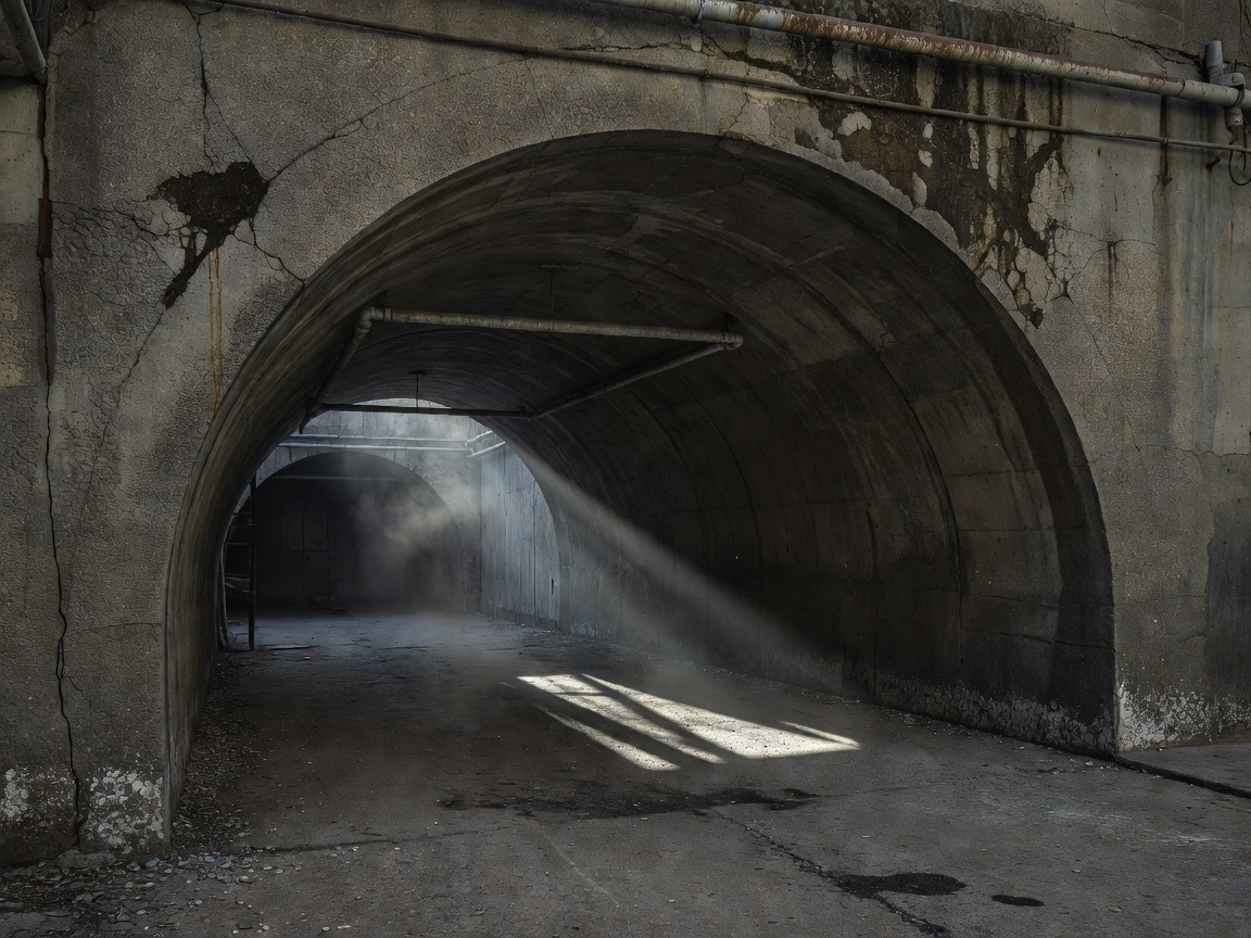 Beijing subterranean concrete tunnel network